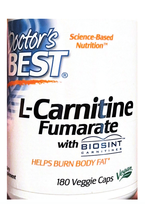Doctor's Best, L-Carnitine Biosint Fumarate, 180 Veggie Capsul.Made ın Usa.