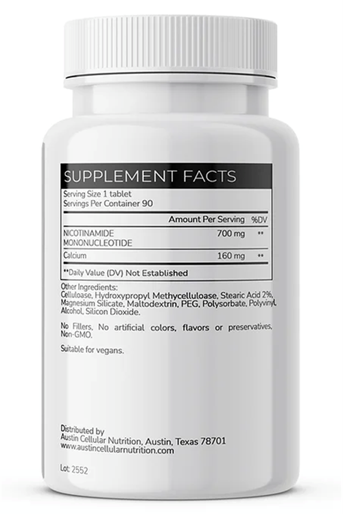 Austinootropics NMN Nicotinamide Mononucleotide Pure Potency 700mg  90 capsul.Made ın Usa.77.