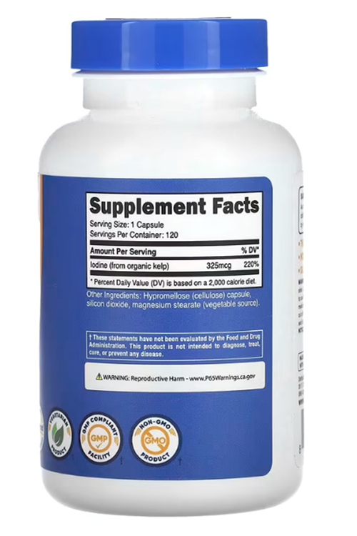 Nutricost Kelp  325mcg Natural Source of Iodine 120 Capsul..3937