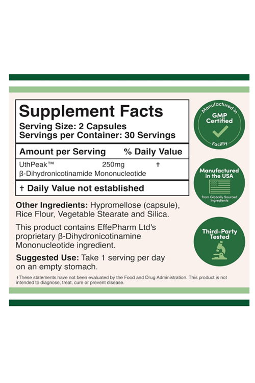 Double Wood NMNH (NMN Supplement Alternative) 250mg  60 Capsul..(ABD MENŞEİ).77.