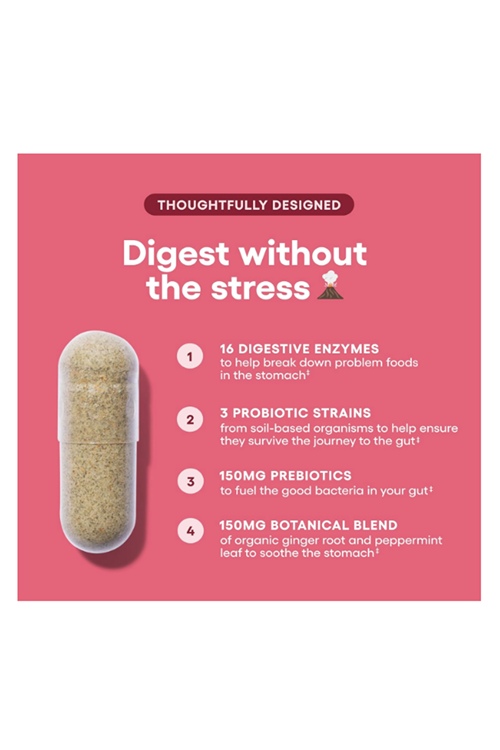 Physician's CHOICE Digestive Enzymes - Multi Enzymes, Organic Prebiotics & Gut Health - Meal Time Discomfort Relief & Bloating - Dual Action Approach - 60 Capsul.4043