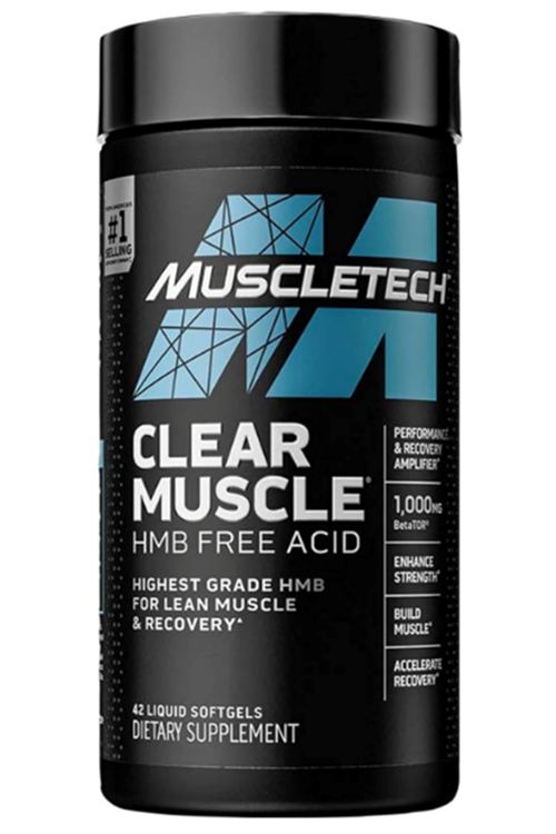 Muscletech Clear Muscle HMB Free Acid 42 Liq,uid Softgels.Usa Menşei.3939