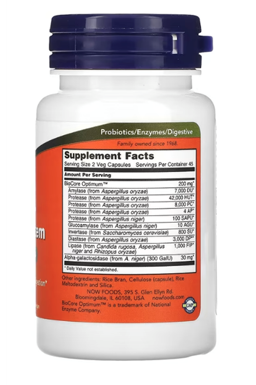 NOW Foods, Optimal Digestive System, 90 Veg Capsul.Usa Menşei.37.