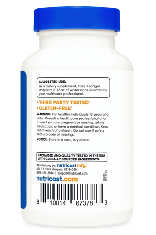 Nutricost Lycopene (50mg) 120 Capsules - Non-GMO and Gluten Free-ABD MENŞEİ 3951