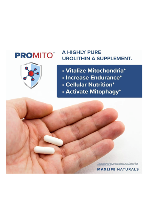 MaxLife Naturals ProMito 500mg Urolithin A 28 capsul. Made ın Usa.49.
