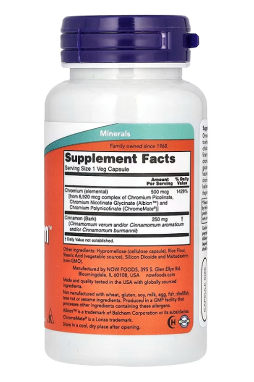 Now Foods (Özelsporcugıdaların'dan !!) Tri-Chromium, 500 mcg, 90 Veg Capsules.34.