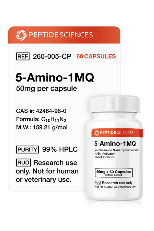 PEPTIDE SCIENCES   5-Amino-1MQ (60 Capsules) Made ın Usa