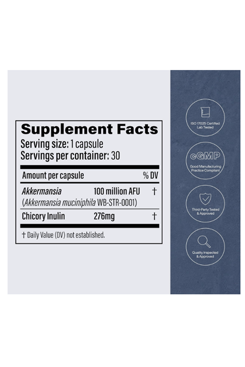 Pendulum Akkermansia Probiotic with Prebiotic Fiber - Increases GLP-1 Production, Delayed Release, Third-Party Tested, 100M AFU Live Strain for Gut Health 30 Capsul. Mde ın Usa.4081