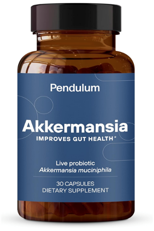 Pendulum Akkermansia Probiotic with Prebiotic Fiber - Increases GLP-1 Production, Delayed Release, Third-Party Tested, 100M AFU Live Strain for Gut Health 30 Capsul. Mde ın Usa.4081