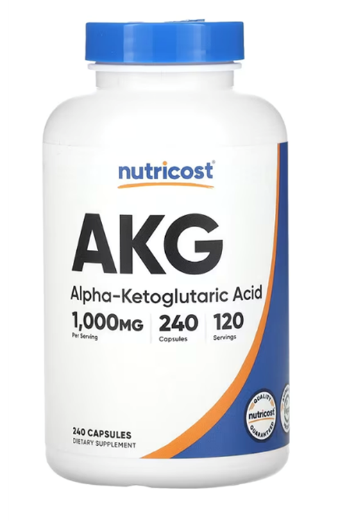 Nutricost, AKG (Alpha-Ketoglutaric Acid), 1,000 mg, 240 Capsul.45.