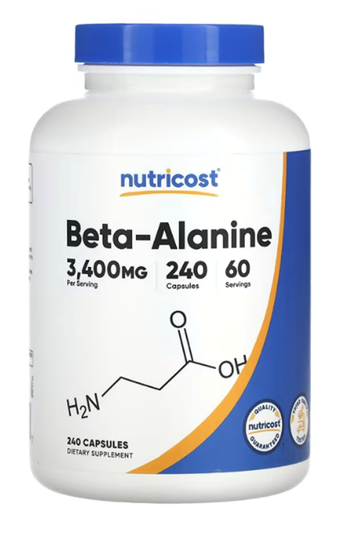 Nutricost, Beta-Alanine, 3,400 mg, 240 Capsul.Abd Menşei.4035.