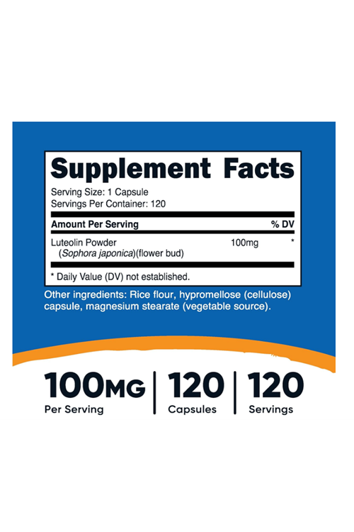 Nutricost, Luteolin, 100 mg, 120 Capsul..Abd Menşei.4144.