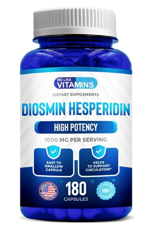 We Like Vitamins Diosmin Hesperidin 1000mg – 180 Capsules – 90 Day Supply.USA.4057