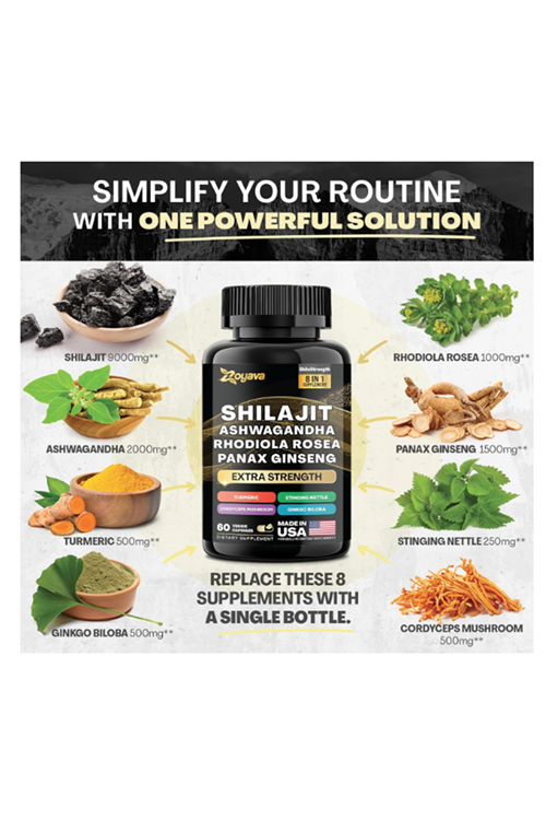 Zoyava Shilajit Complex  60 Capsul.Made ın Usa.3950