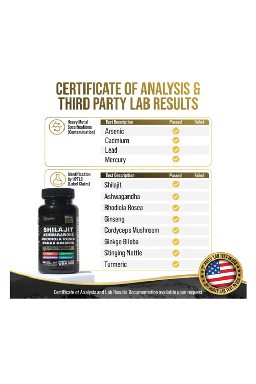 Zoyava Shilajit Complex  60 Capsul.Made ın Usa.3950