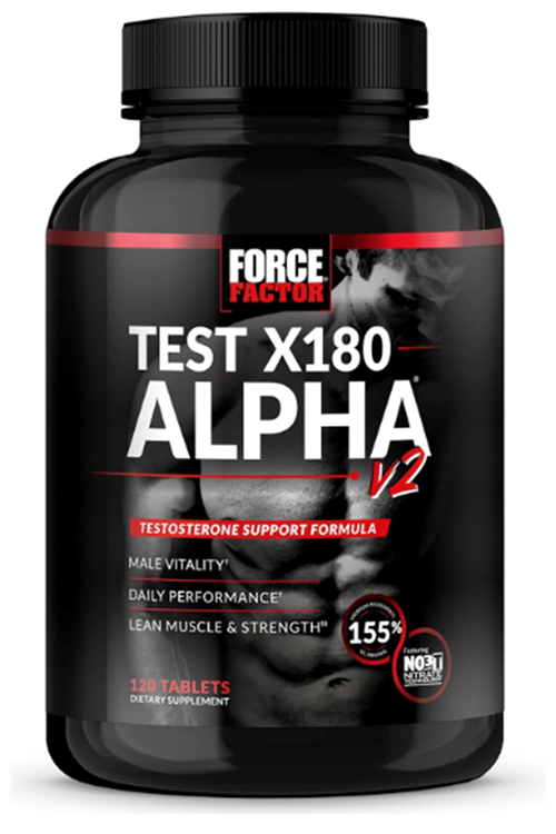 FORCE FACTOR (Özelsporcugıdaların'dan !!) Test X180 Alpha V2 , 120 Tablet. Made ın Usa.52.