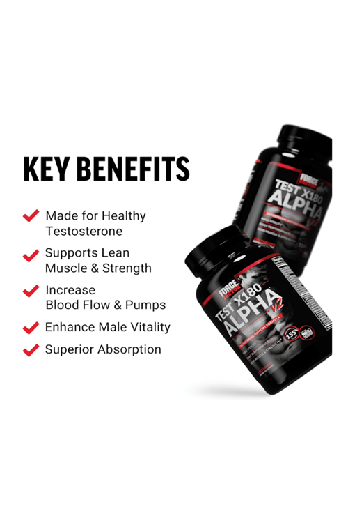 FORCE FACTOR Test X180 Alpha V2 , 120 Tablet. Made ın Usa.57