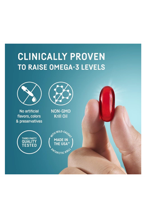 Kori Krill Oil Omega 3  Antarctic Krill Oil with Superior Absorption vs Fish Oil, Krill Oil 1200mg Softgels, 30 Softgels, EPA & DHA.ABDE MENŞEİ.46.