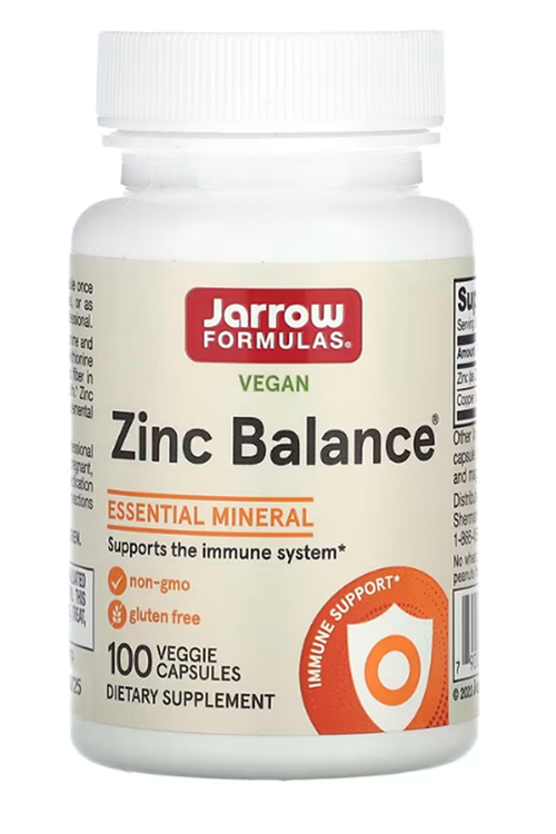 Jarrow Formulas, Vegan Zinc Balance, 100 Veggie Capsul.Mde ın Usa.3839.