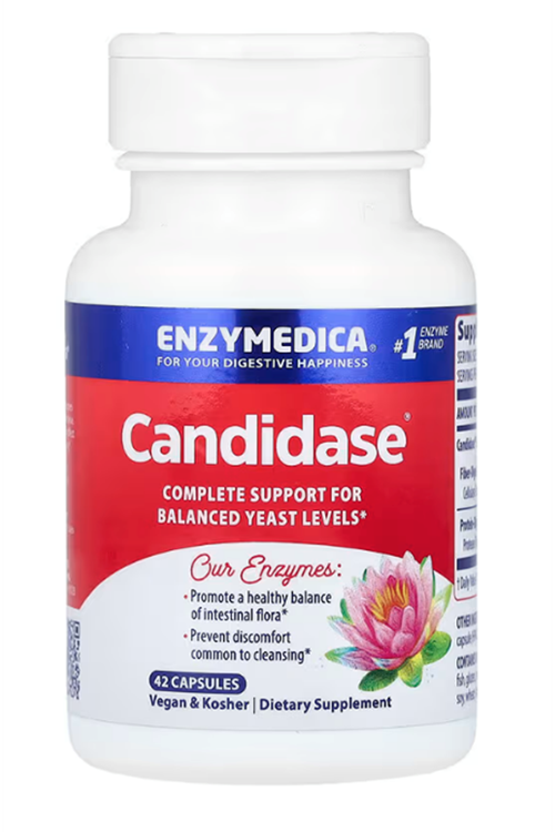 Enzymedica, Candidase, 42 Capsules.Abd Menşei.4251.