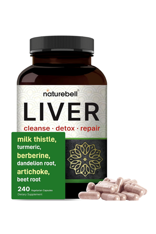 NatureBell (Özelsporcugıdaların'dan !!) Liver Cleanse Detox  Repair, (240 Veggie Capsul)  Milk Thistle, Dandelion Root, Artichoke,Turmeric, Black Currant Oil.Made ın Usa.49.