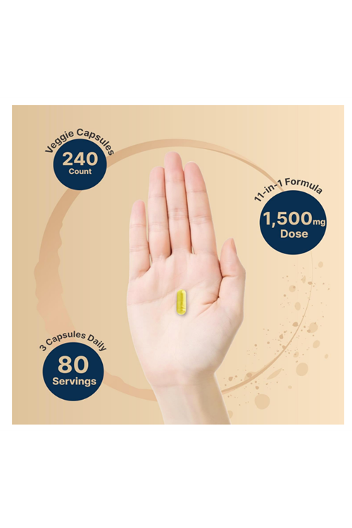 NatureBell NAD+ 1,500mg  240 Veggie Capsul 10-in-1 Complex with Resveratrol Plus Hyaluronic Acid, Quercetin, Fisetin, Collagen, & More – Nicotinamide.4054.