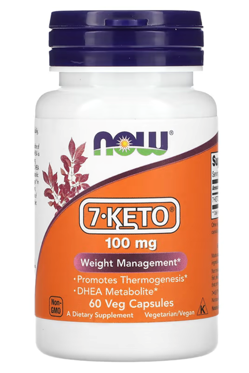 NOW Foods, 7-KETO, 100 mg, 60 Veg Capsules