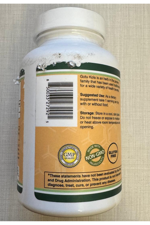 Double Wood Gotu Kola 1,000mg 120 Capsul. Abd Menşei