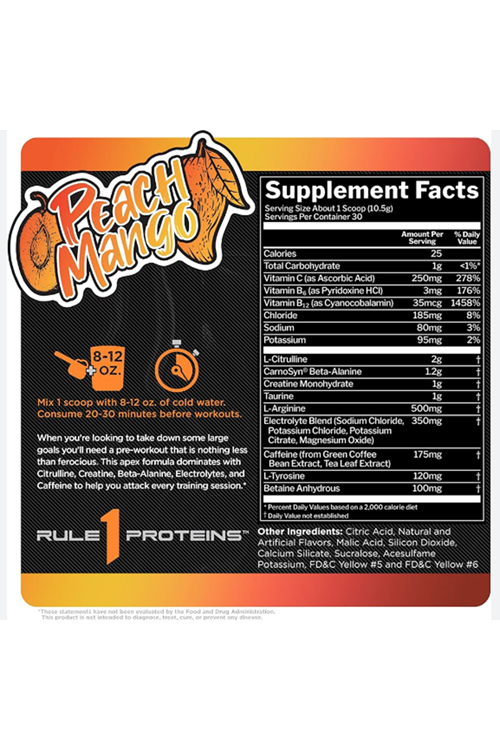 Rule 1 Roar New Pre Workout Deneme Boyu 1 Servis . Usa Menşei.3532