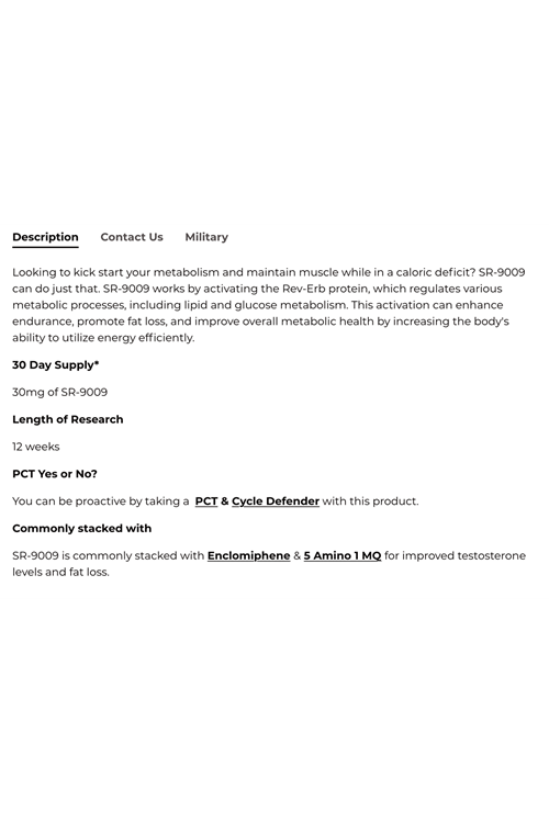 Warrıor Labz Stenabolıc SR-9009 1CPS 15mg 60 Capsules.Made ın Usa 46.