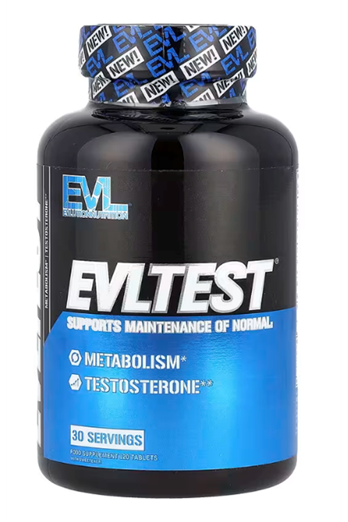 EVL Nutrition, EVLTEST®, 120 Tablets.Usa Versio44n