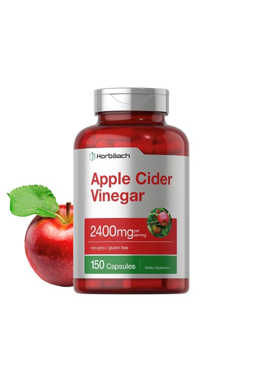 Horbaach Apple Cider Vinegar Capsules 2400mg 150 Count Non-GMO, Gluten Free