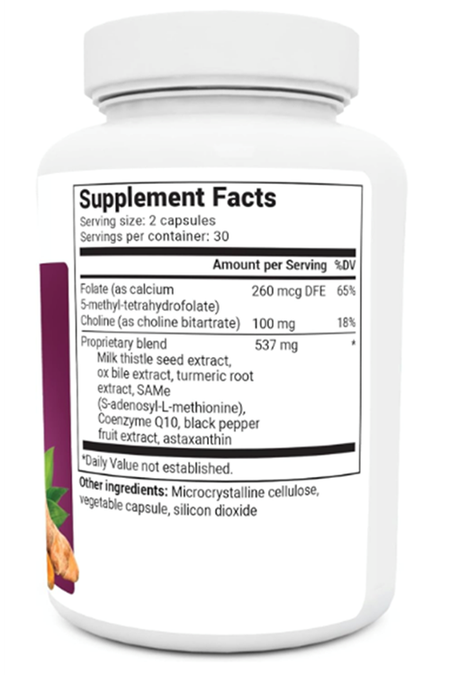 Dr. Berg Liver Cleanse Detox  w/Unique Blend of Milk Thistle, Ox Bile & Folate - Liver Includes Turmeric, Black Pepper & Choline - 60 Capsules.3949.