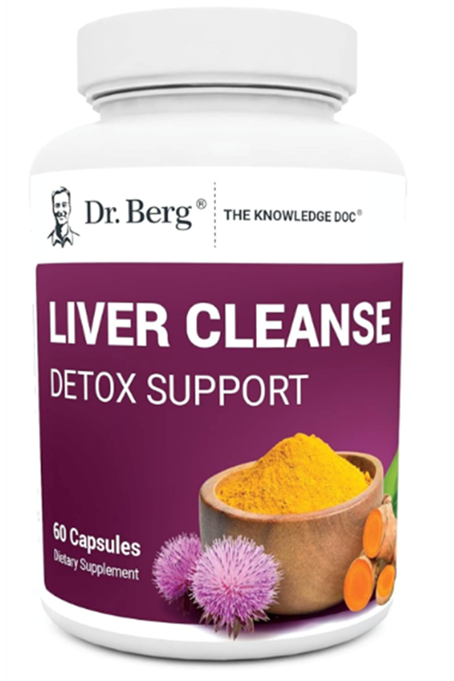 Dr. Berg Liver Cleanse Detox Unique Blend of Milk Thistle, Ox Bile  Folate - Liver Includes Turmeric, Black Pepper  Choline - 60 Capsul.49.
