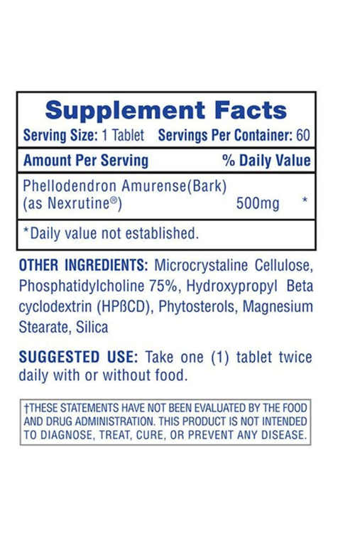 Hi-Tech Pharmaceuticals Nexrutine 60 Tablets