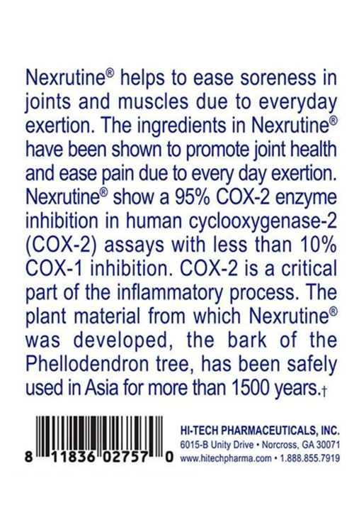 Hi-Tech Pharmaceuticals Nexrutine 60 Tablets