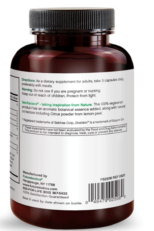 Futurebiotics VeinFactors, Diosmin 90 Vegetarian Capsules.Made ın Usa