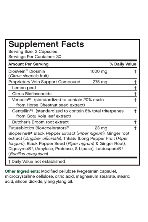 Futurebiotics VeinFactors, Diosmin 90 Vegetarian Capsules.Made ın Usa