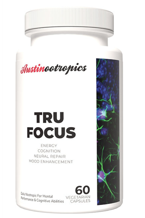 Austinootropics  Tru Focus Limitless 60 Veg Capsul.Made ın Usa.67.