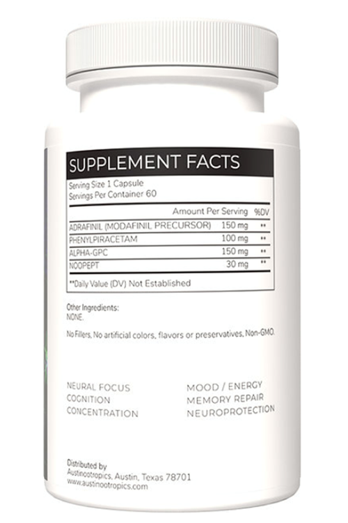 Austinootropics  Tru Focus Limitless 60 Veg Capsul.Made ın Usa.67.