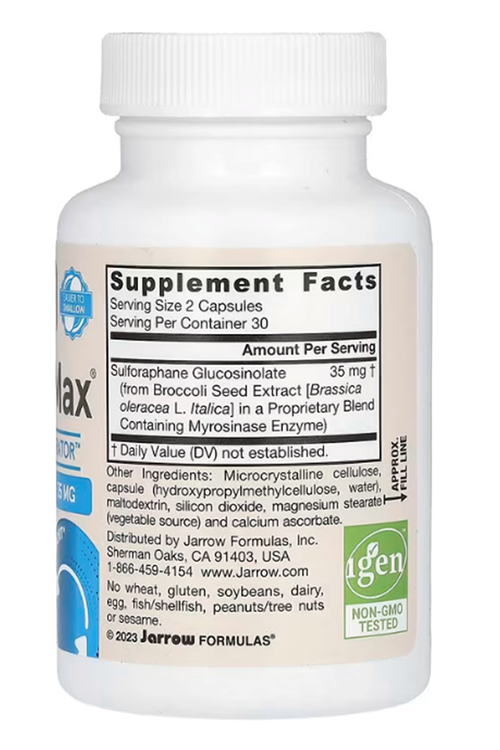 Jarrow Formulas, Vegan BroccoMax, 35 mg , 60 Veggie Capsules