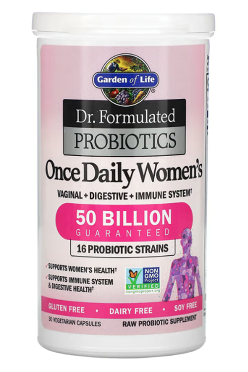 Garden of Life, Dr. Formulated Probiotics, Once Daily Women's, 50 Billion, 30 Vegetarian Capsul.Abd Menşei.