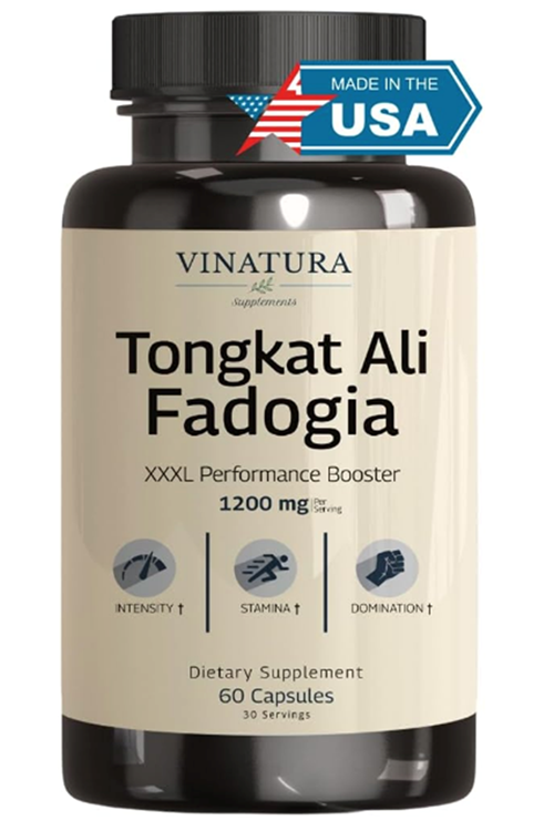 VINATURA Tongkat Alı & Fadogia Agrestis - 1200mg, L-Citrulline and L-Arginine, 60 Capsul.Made ın Usa.54