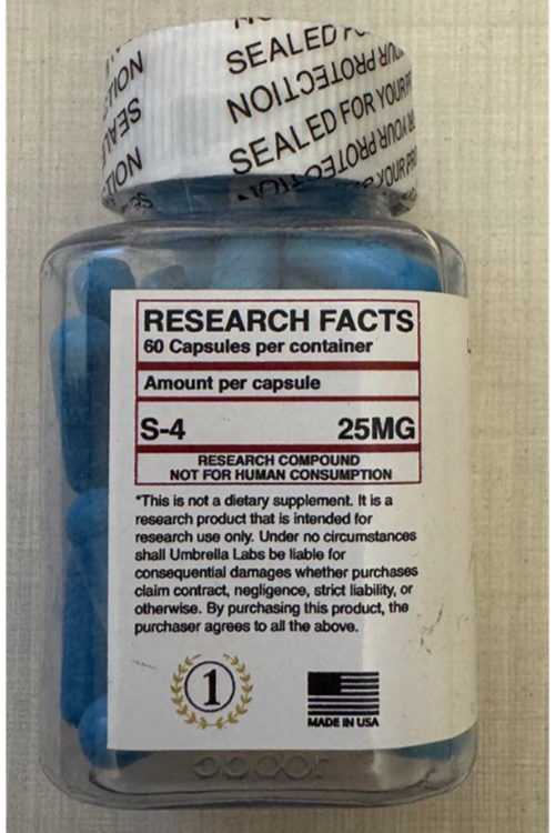 UMBRELLA LABS YENİ S-4  60 Capsul (ORIJINALLİK HOLOGRAMI VARDIR) USA Menşei.