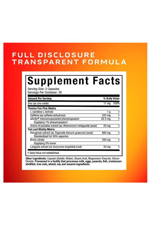 MuscleTech AlphaTest Thermo Test Booster for Men - T-Boost Mens - Muscle Growth, Stamina & Energy - 90 Capsul.Made ın Usa.50