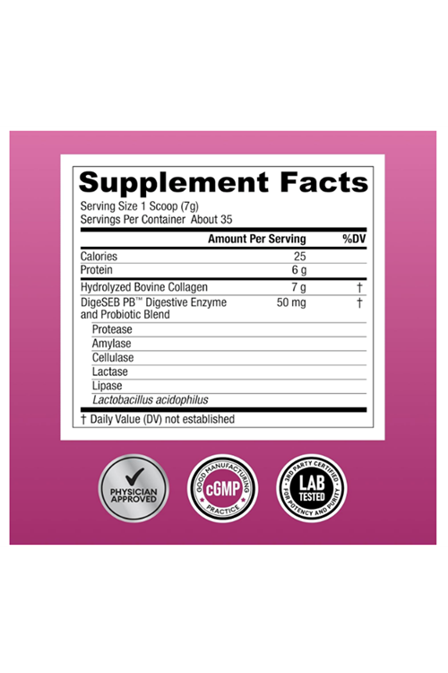 Physician's CHOICE Collagen Peptides - Hydrolyzed Protein Powder for Hair, Skin, Joints - Grass Fed, Non-GMO 246gr.Made ın Usa