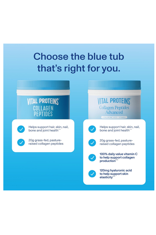 Vıtal Proteıns Collagen Peptıd Powder -Hyaluronic Acid - Vitamin C. 567gr.ABD MENŞEİ.