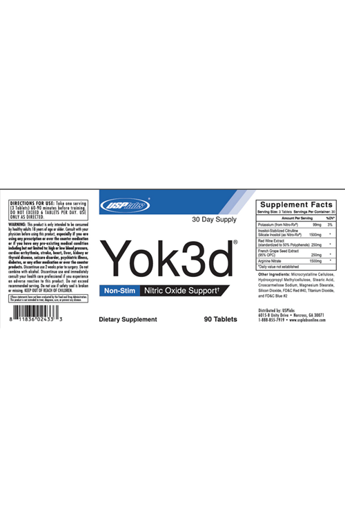 USPLABS Yok3d 90 Tablet. Made ın Usa
