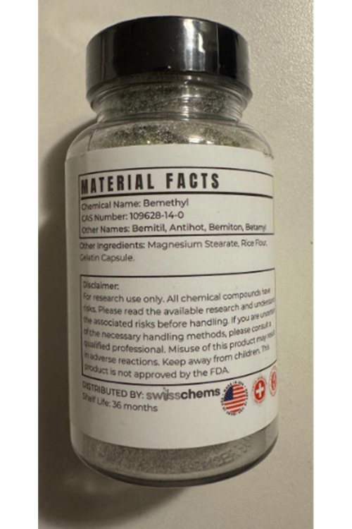 SwissChems BEMETHYL 100mg 60 Capsul.Orj Usa Firma Ürünü..GÖRSELLERE BAKINIZ..86.