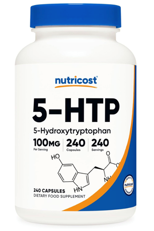 Nutricost 5-HTP 100mg, 240 Vegetarian Capsules (5-Hydroxytryptophan) - Non-GMO